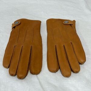 Elma leather gloves size small women’s lined rusty orange brown